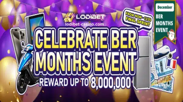 LODIBET ay nagdiriwang ng BER month event. Ang reward ay hanggang 8 milyon